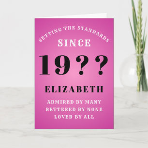 Carte 40e Anniversaire Normes Né dans les années 1980 Aj