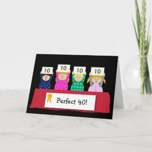 Carte 40e anniversaire personnalisable