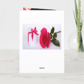 Carte 40e anniversaire photo Merci noir bordeaux (Dos)