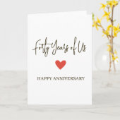 Carte 40e Anniversaire – Quarante Ans de Nous (Fleur jaune)