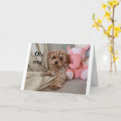 Carte *40e ANNIVERSAIRE* QUELQUE CHOSE À "REGARDER" (Fleur jaune)