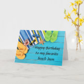 Carte ***40e ANNIVERSAIRE**** SOUHAITE POUR MON FAV BEAC (Fleur jaune)