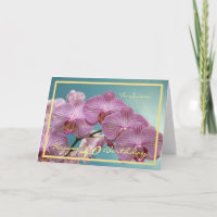 40e anniversaire Susan Orchids Elegant Gold Frame