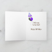 Carte 40e anniversaire-sympathie dans les bois brumeux (Intérieur)