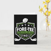 Carte 40e Anniversaire-tee Toujours Sur Par 40e Birt de (Fleur jaune)