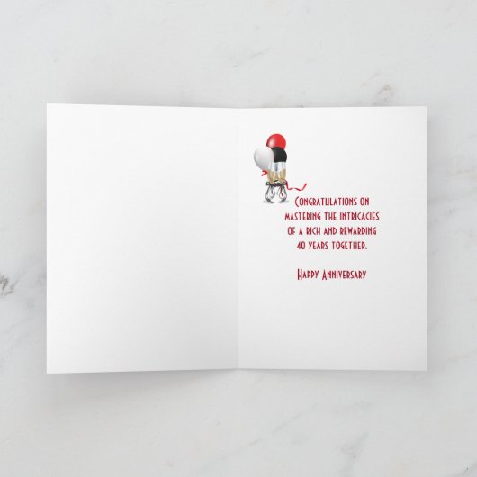 Carte 40e Anniversary Spotlight Congratulation (Intérieur)