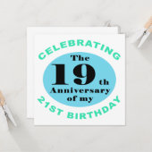 Carte 40e Humour d'anniversaire (Devant/Arrière en situation)