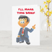 Carte **40e HUMOUR D'ANNIVERSAIRE** D'UN AVOCAT GOOFY (Fleur jaune)