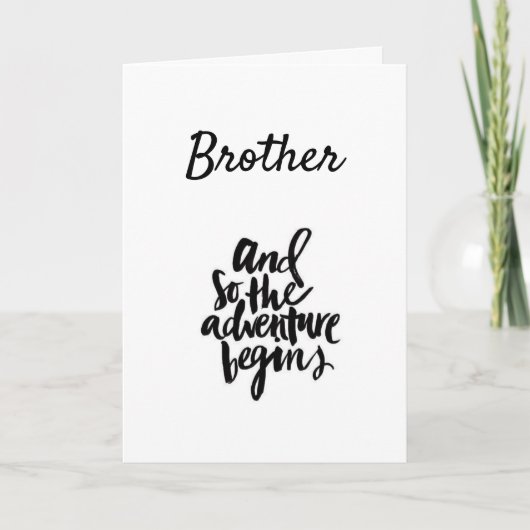 Carte **40e MOYEN DANS LA 40 ZONE** ANNIVERSAIRE DU FRÈR (Devant)