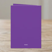 Carte 40e nom rose violet anniversaire