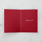 Carte 40e Ruby Mariage Anniversaire gâteau merci (Intérieur)