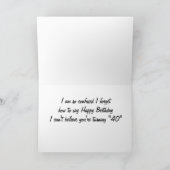 Carte **40th BIRTHDAY** WISHES FROM A SILLY LITTLE GOAT (Intérieur)