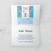 Carte 41 51 61 71 81 91 101 Années Jeune! Joyeux anniver (Intérieur)