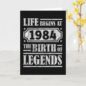 Carte 41 Ans 1984 Naissance De La Légende 41E Anniversai (Fleur jaune)