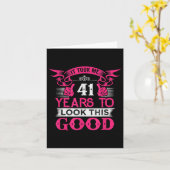 Carte 41 Ans Anniversaire Funny Citation Graphiques 41e (Fleur jaune)