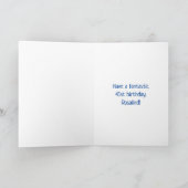 Carte 41e anniversaire : Arc-en-ciel amusant inspiré par (Intérieur)