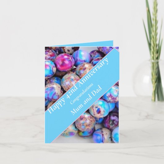 Carte 42e anniversaire du Mariage Imperial Jasper (Devant)