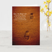 Carte 43:19 d'Isaïe de sable d'empreintes de pas de vers (Fleur jaune)