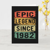 Carte 43 ans Anniversaire 1982 Epic Legend 43e anniversa (Fleur jaune)