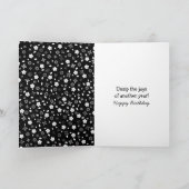 Carte 43e anniversaire Zipper sur fleurs (Intérieur)