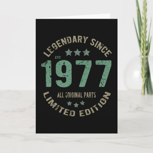 Carte 44 ans Légende Anniversaire 44e anniversaire (Devant)