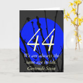 Carte 44e Anniversaire (Fleur jaune)
