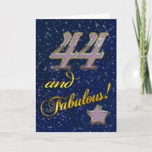 Carte 44e anniversaire pour quelqu'un Fabulous