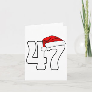 Carte 45 47 Donald Trump 2024 Drapeau américain Santa Ha
