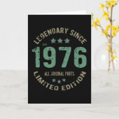 Carte 45 ans Légende Anniversaire 45e anniversaire (Fleur jaune)