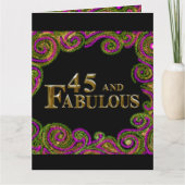 Carte 45e anniversaire (Devant)