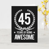 Carte 45e anniversaire (45 ans d'être génial) (Fleur jaune)