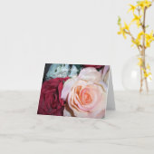 Carte 45e anniversaire de Mariage personnalisé rose (Fleur jaune)