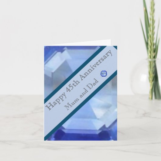 Carte 45e anniversaire du Mariage (Devant)