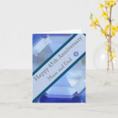 Carte 45e anniversaire du Mariage (Fleur jaune)