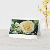Carte 45e anniversaire du Mariage - Rose jaune (Fleur jaune)