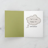 Carte 45e anniversaire Ours sur un pneu (Intérieur)