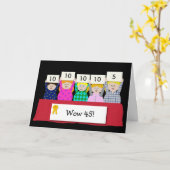 Carte 45e anniversaire personnalisable (Fleur jaune)