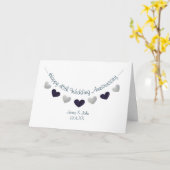 Carte 45e saphir mariage anniversaire conception de l'en (Fleur jaune)