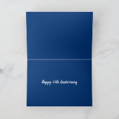 Carte 45e saphir mariage anniversaire éléphant mignon (Intérieur)