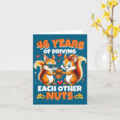 Carte 46e anniversaire de mariage 46 conceptions de cond (Fleur jaune)