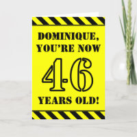 46e anniversaire : Jeu de style graphique, Nom per