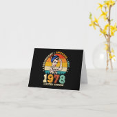 Carte 47 ans Anniversaire 1978 Vintage 47e anniversaire (Fleur jaune)