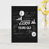 Carte 47 ans Enseignant des mathématiques Anniversaires  (Fleur jaune)