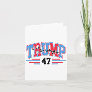 Carte 47 Élection du drapeau américain Donald Trump 2024