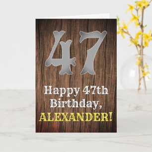 Carte 47e anniversaire : look inspiré de la country west
