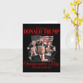 Carte 47e inauguration du président des États-Unis Trump (Fleur jaune)