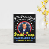 Carte 47e inauguration du président Donald Trump  (Fleur jaune)