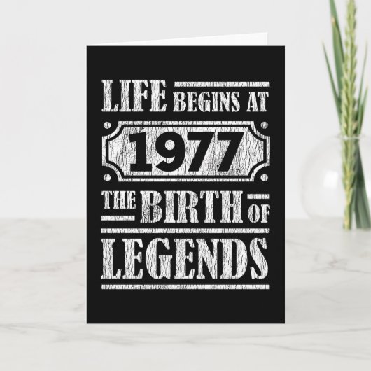 Carte 48 Ans 1977 Naissance De La Légende 48E Anniversai (Devant)