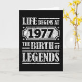 Carte 48 Ans 1977 Naissance De La Légende 48E Anniversai (Fleur jaune)