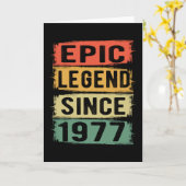 Carte 48 Ans Anniversaire 1977 Légende épique 48e annive (Fleur jaune)